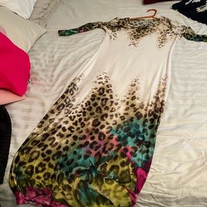 Multi colored body-con dress M